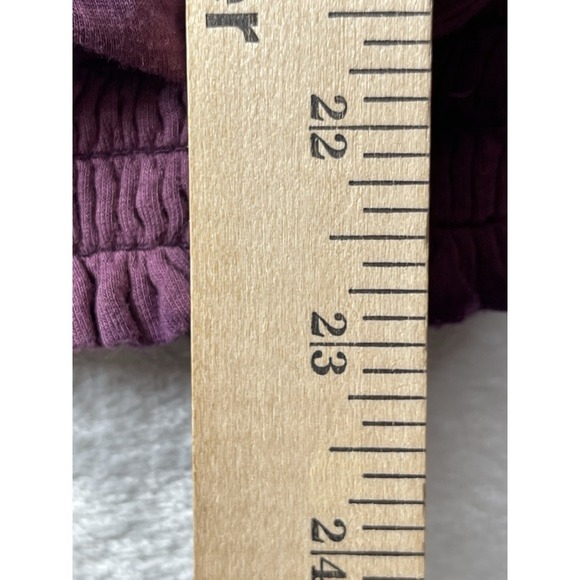 American Eagle Soft & Sexy Ruffle Bell Sleeve Top Purple Tie Dye Womens Sz Small - Picture 4 of 11